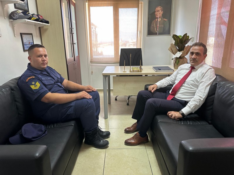 KAYMAKAMIMIZ İLYAS MEMİŞ TCSG6 BOT KOMUTANI OZAN ÇATIK’A VEDA ZİYARETİNDE BULUNDU